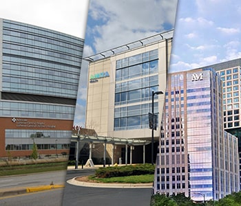 Our hospital affiliations – Advocate Health System, Northwestern, and Ascension Health